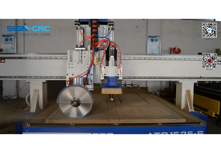 SIGN-CNC ATC CNC Router Machine with a Saw for Engraving and Cutting